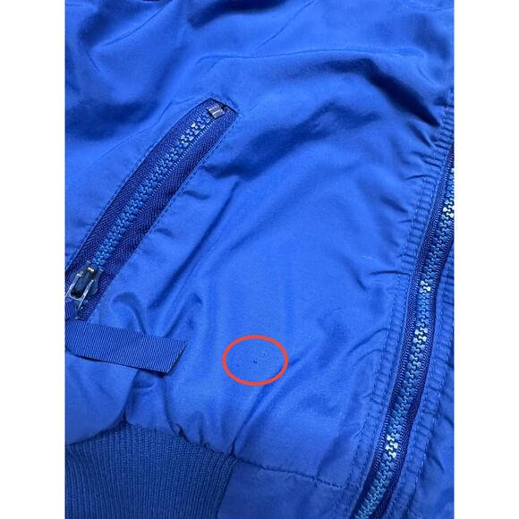 VTG 80s Patagonia Kids Toddler Size 4/5 Bomber Fleece Lined Jacket Made in USA - Picture 7 of 10